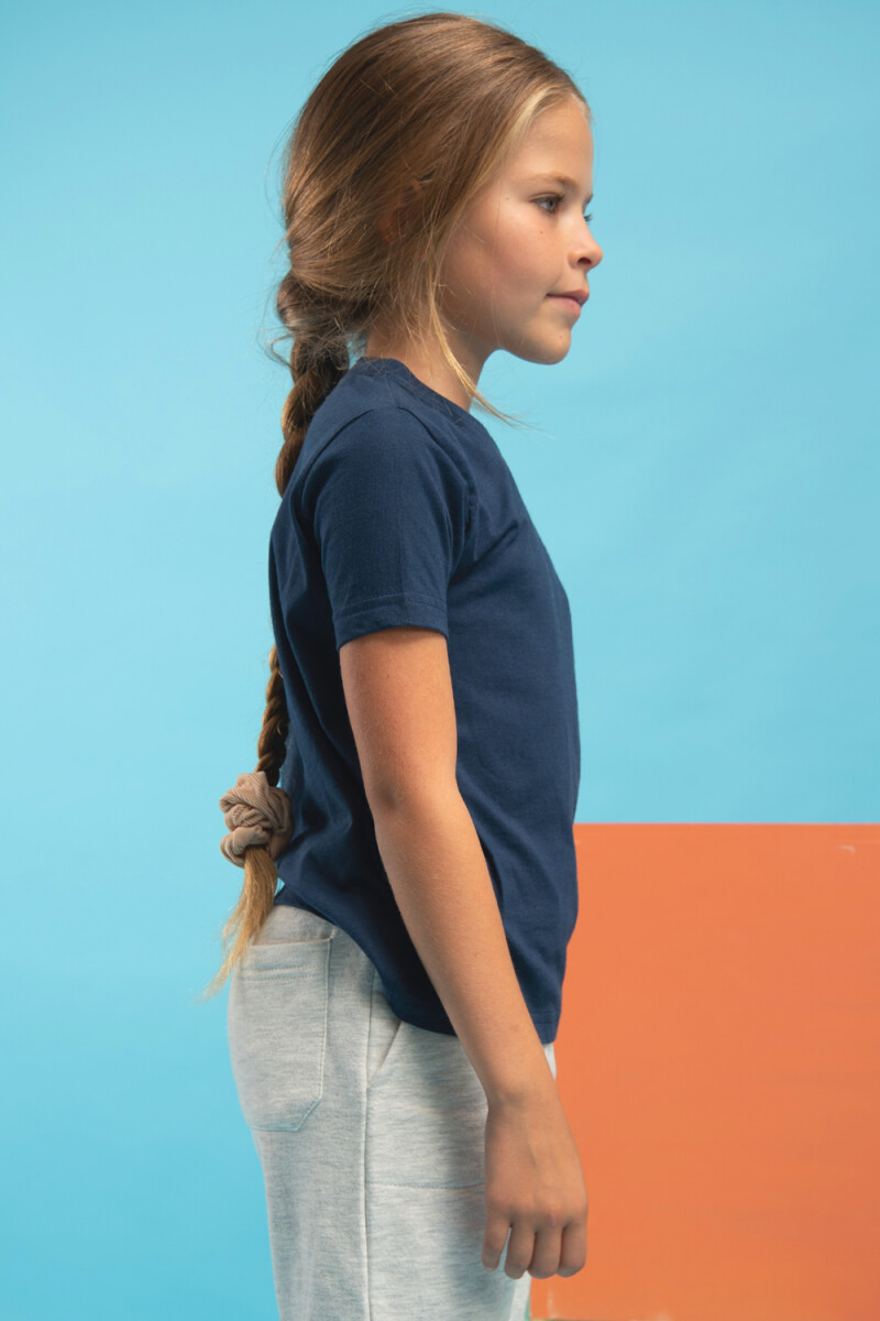 Camiseta escolar Azul