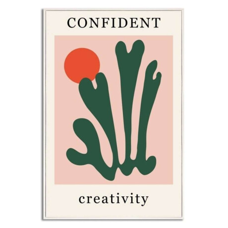 Cuadro Canvas 40X60Cm Marco Confident Cuadro Canvas 40X60Cm Marco Confident