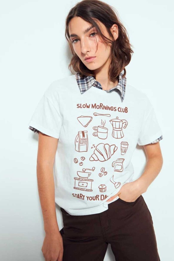 REMERA PIECE OF CAKE LILO Blanco