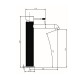 GRIFERIA LAVATORIO ALTO CUERPO LABRADO EN BRUSHED NICKEL - SERIE SIGNATURE GRIS