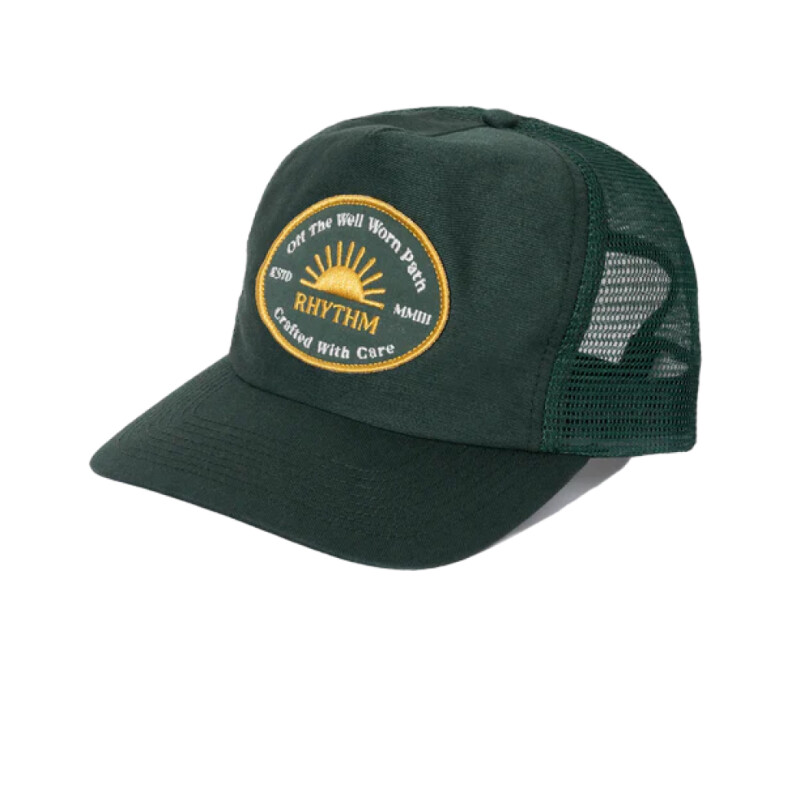 Gorro Rhythm Worn Path Trucker Cap - Verde Gorro Rhythm Worn Path Trucker Cap - Verde