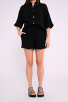 Short de algodón Negro