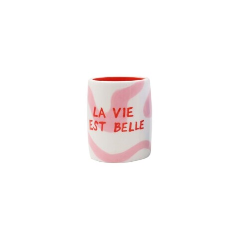 VC-QR Vaso De Cerámica 10cm Marca Que Rico - La Vie