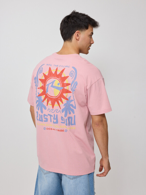 T-SHIRT EXAVI RUSTY Rosa Claro