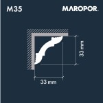 Moldura de poliestireno M35 Maropor Moldura de poliestireno M35 Maropor