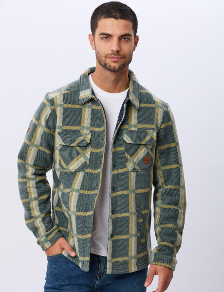 CAMISA LEÑADORA POLAR Verde