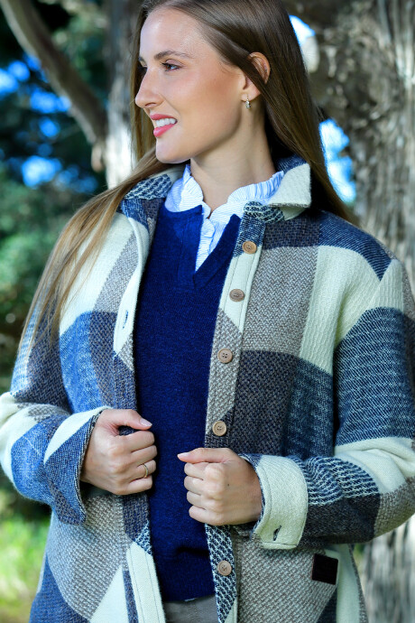 Buzo Polinesia Pesado Azul