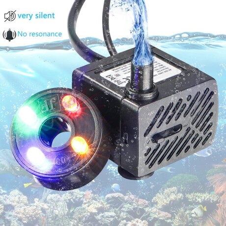 Motor Para Fuente De Agua 4 Luces En Anillo Motor Para Fuente De Agua 4 Luces En Anillo