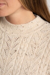 Chaleco Texturado Bouttonne Beige Melange