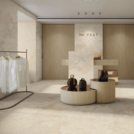 Porcelanato Travertino Beige Mate 120X120Cm Piso Pared 000