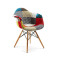 SILLA DE COMEDOR EAMES CON APOYABRAZO Silla Eames Patchwork con Posabrazos