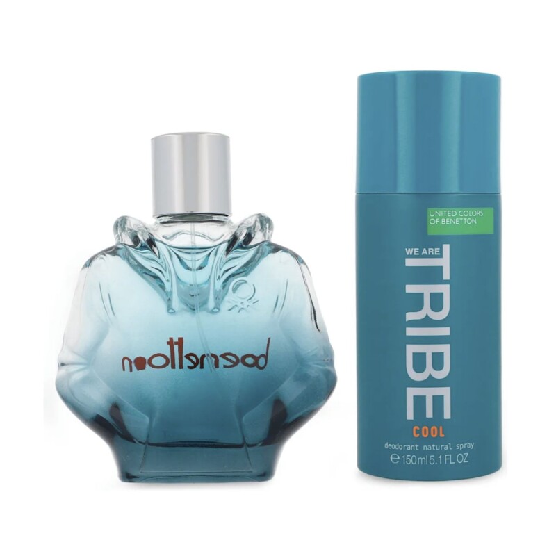 Set Perfume Benetton We Are Tribe Cool EDT 90ml + Desodorante 150ml Para Hombre Set Perfume Benetton We Are Tribe Cool EDT 90ml + Desodorante 150ml Para Hombre