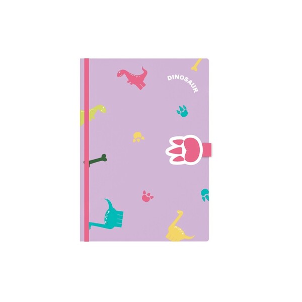 Cuaderno dinosaurio rosa