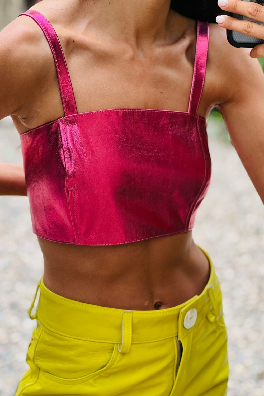 Top Util Fucsia Galáctico
