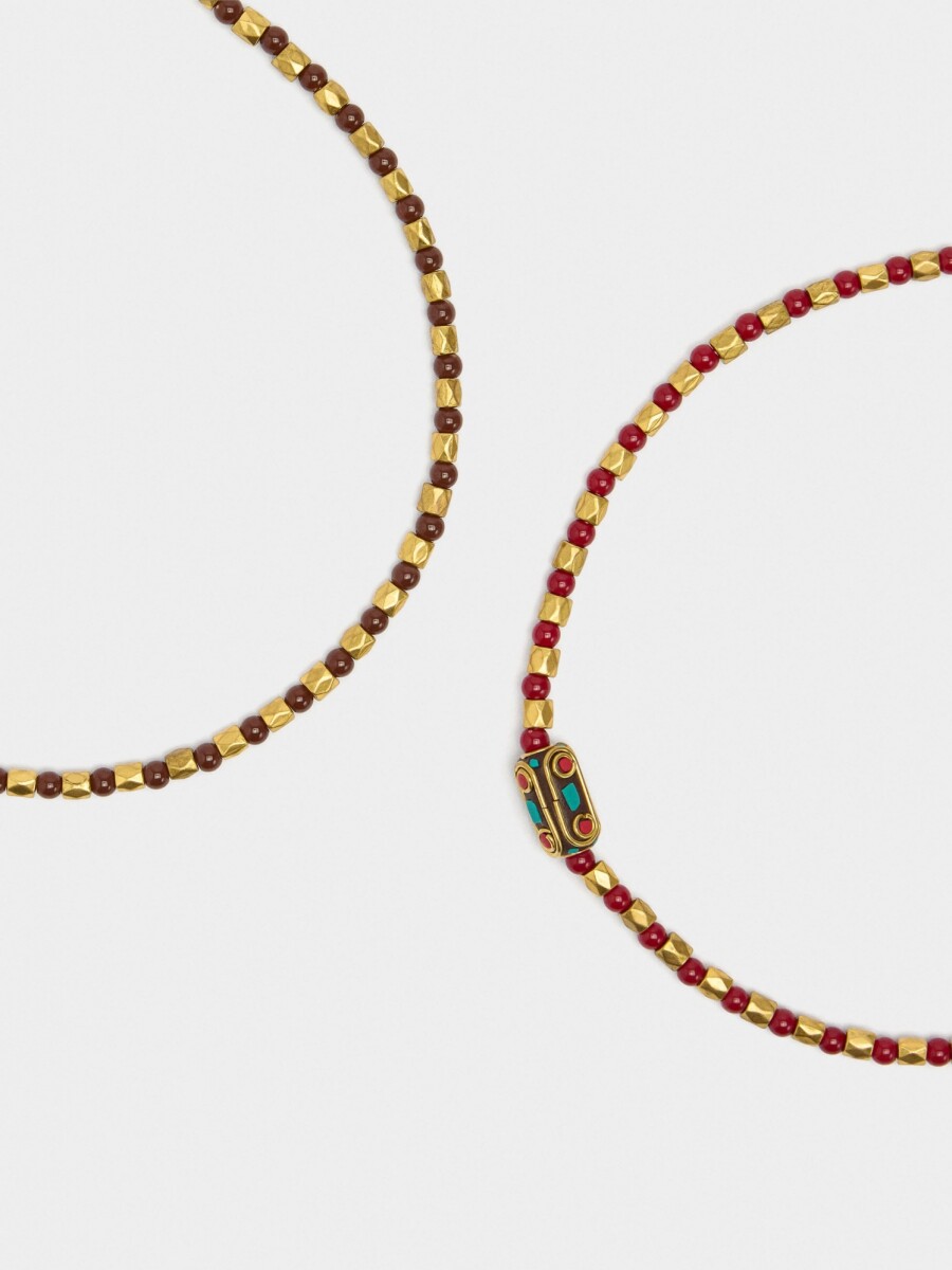 Set De Collares Étnicos multicolor