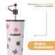 Vaso Minecraft 650ml blanco