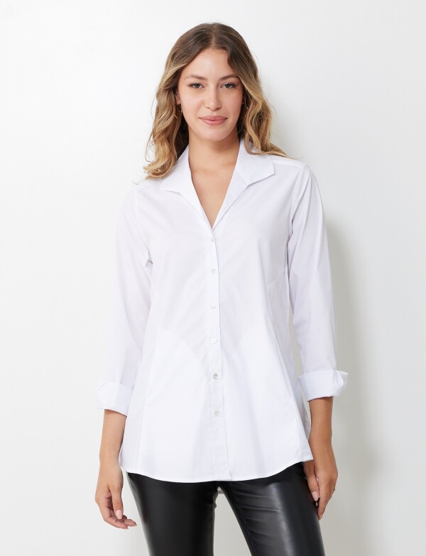 Camisa Algodon BLANCO