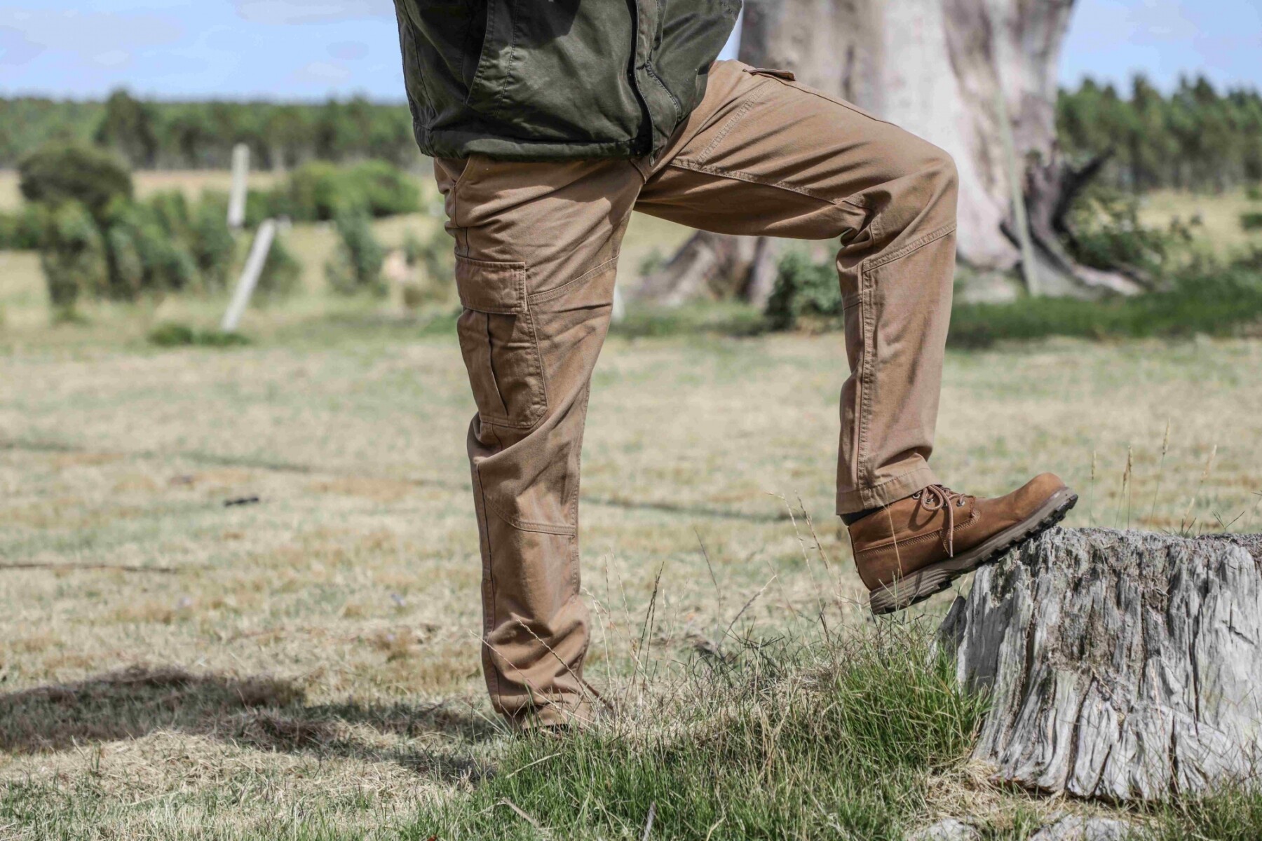 Pantalón cargo - Beige 