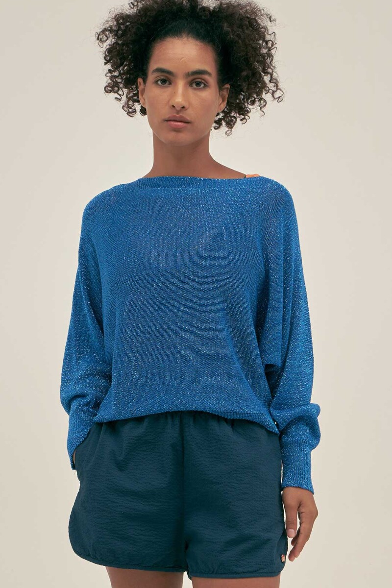 LU RING SWEATER Blue
