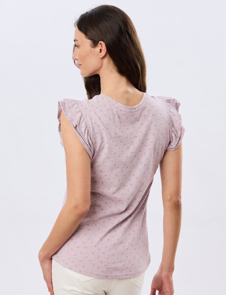 REMERA ESTAMPADA DE ALGODÓN Lavanda