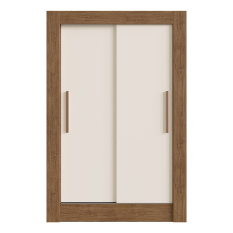 Ropero Placard 2 Puertas Corredizas Dormitorio Marrón