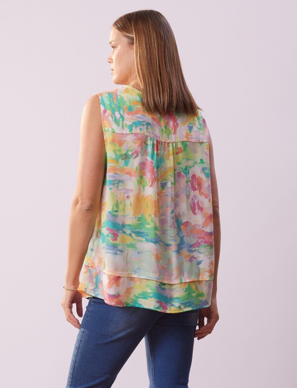Blusa Print MULTI/VERDE