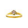 Anillo Solitario-Oro bajo-Piedra Zirconia-AN8061 conpiedra