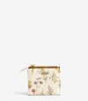 Billetera Chica Estampado Flores