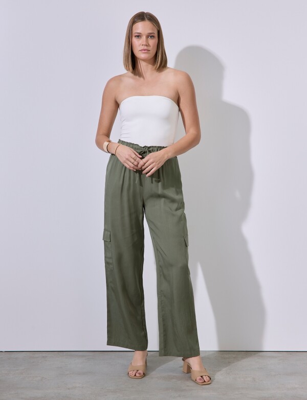 Pantalon Cargo OLIVA