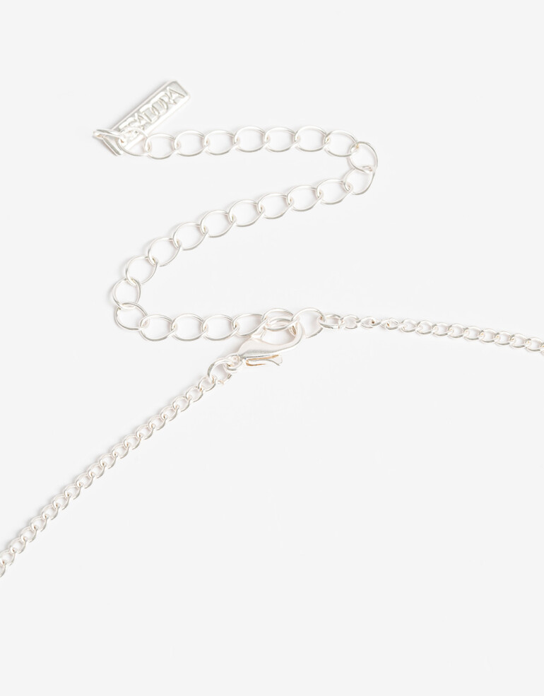 Chokers Metal Choker Corazones - Plateado Plata Cepillada Mate