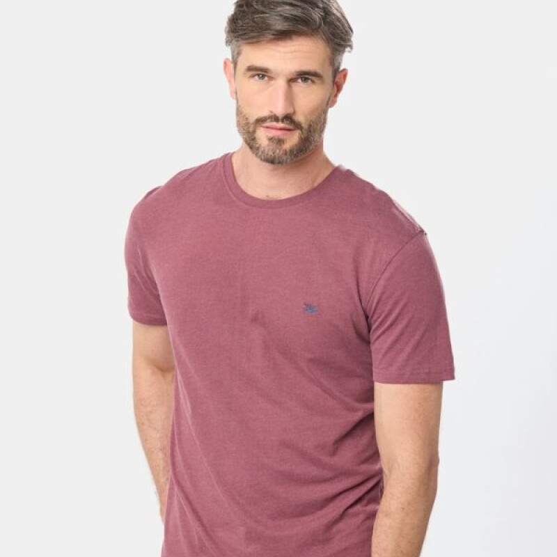 Remera Manga Corta Legacy Bordo Melange