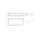 TOALLERO DE ARO RECTANGULAR METAL VENEZIA CROMO BRILLANTE CROMO