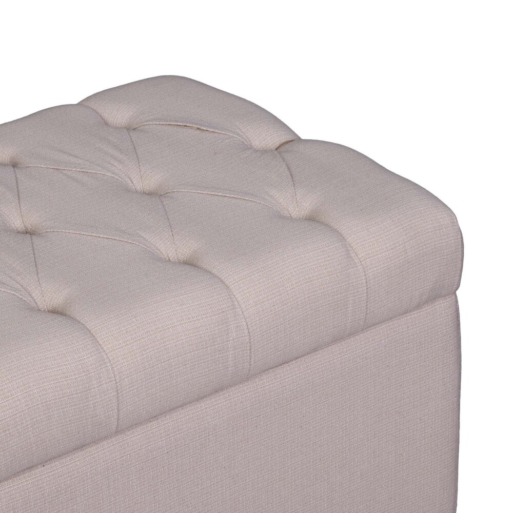 PIE DE CAMA MADERA-Y-TELA NATURAL-BEIGE GINEBRA