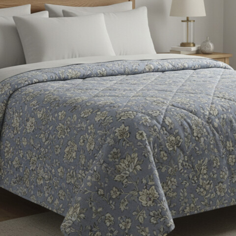 Acolchado 1 Plaza Home Class 100% Microfibra DIS 640 FLORES