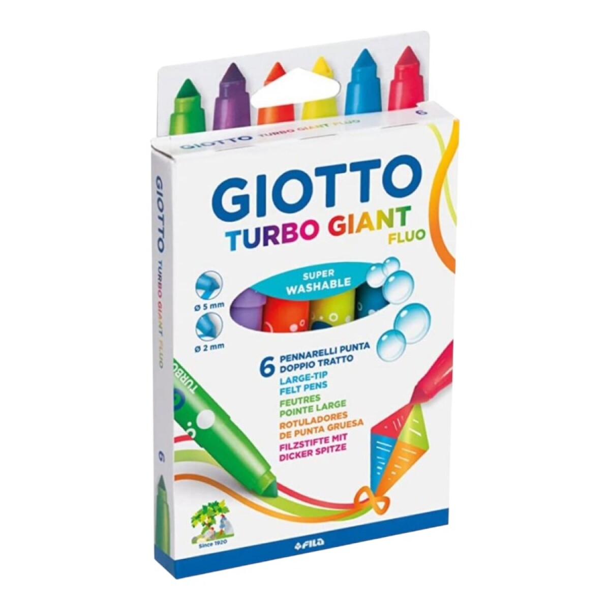 Marcadores Giotto Turbo Giant Fluo 