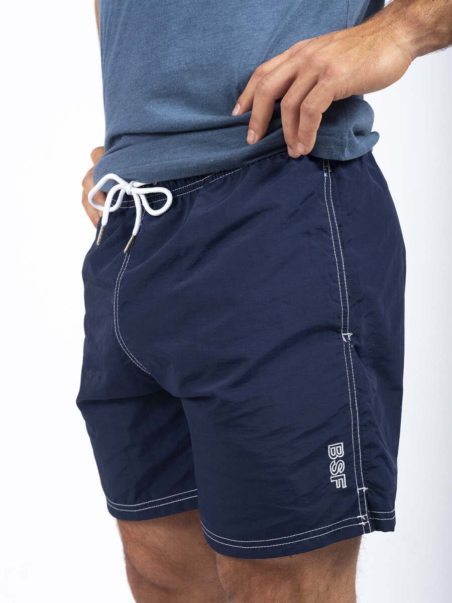 Short de Baño liso - Navy 