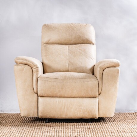 Sillón Reclinable Thomas 1 Cuerpo Beige Beige