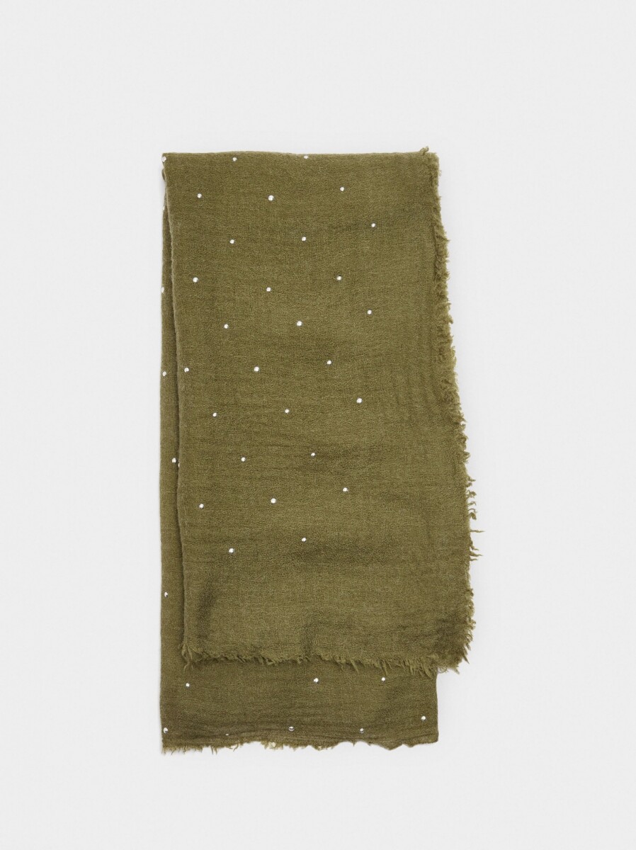 Pañuelo De Ceremonia Con Strass - caqui 