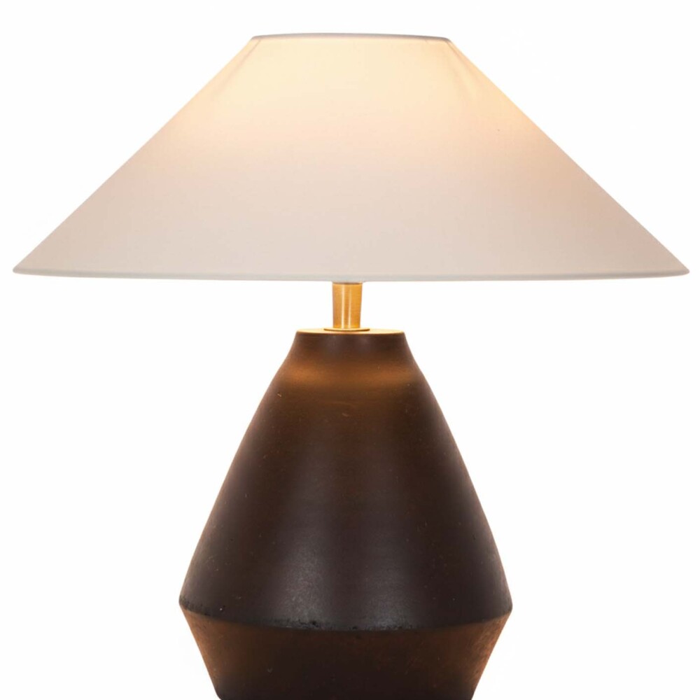 LÁMPARA DE MESA TERRACOTA MARRON CL-2024