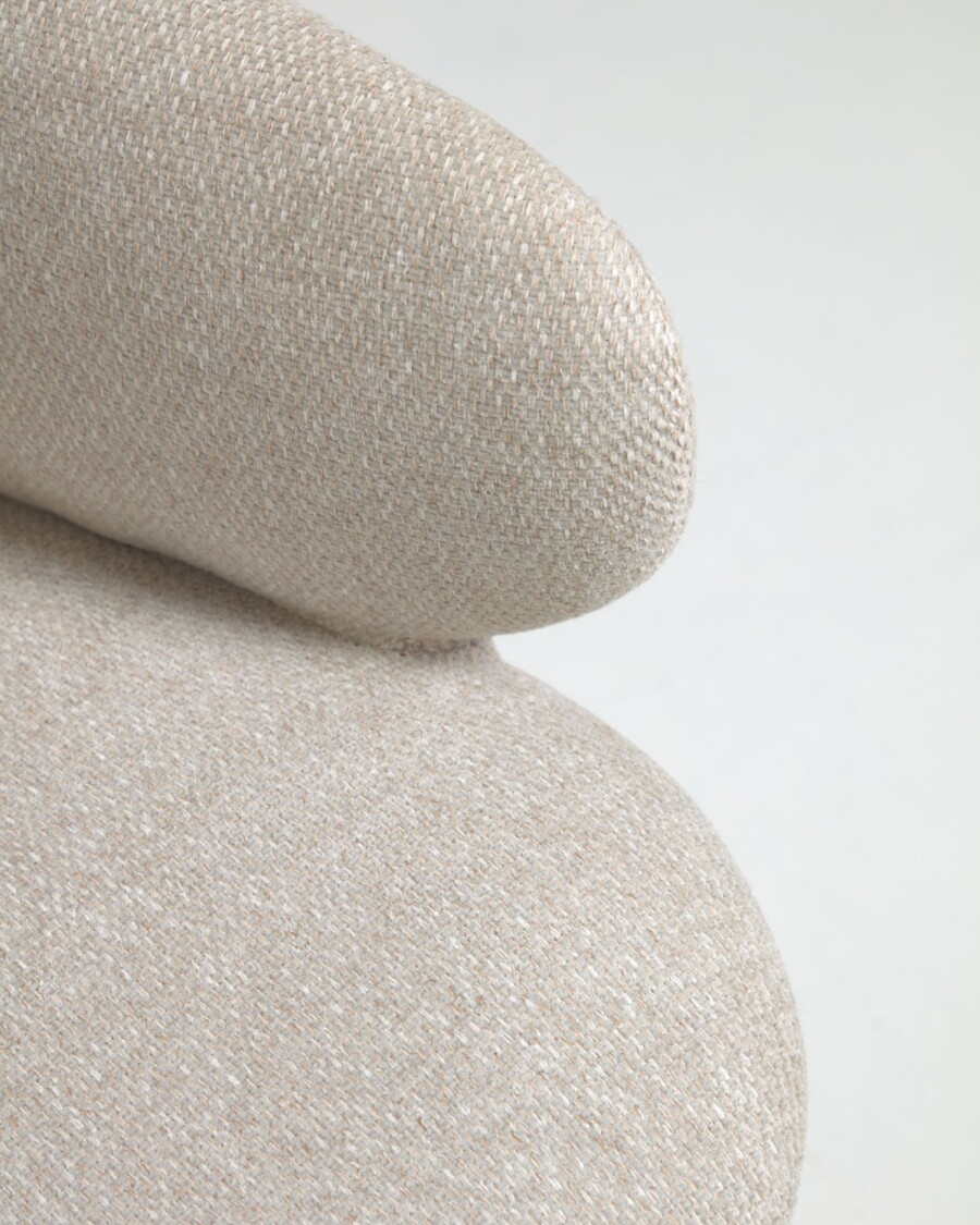 Silla de escritorio Einara gris claro