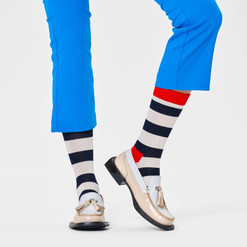 Happy Socks Medias - White Stripes Happy Socks Medias - White Stripes