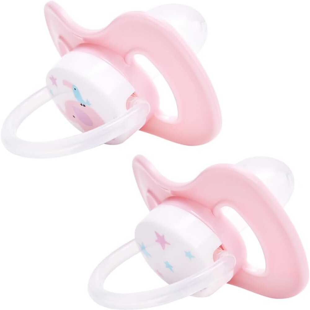 Set x2 chupetes BUBA fisiologico 6-18 meses elefante rosado