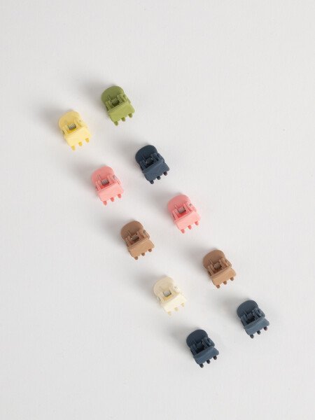 Pack x 10 clips Multicolor