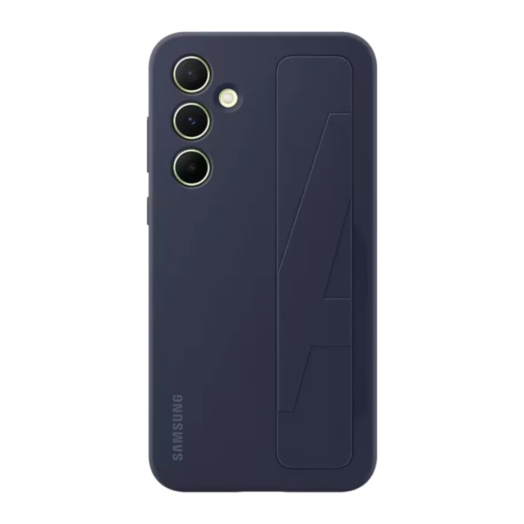 Funda Samsung Standing Grip Case con Correa y Soporte para Galaxy A55 5G Black
