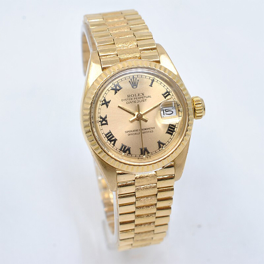 Rolex Date Just Dama En Oro 18 K Amarillo 6917 Año 1978. Caja 26 Mm Rolex Date Just Dama En Oro 18 K Amarillo 6917 Año 1978. Caja 26 Mm