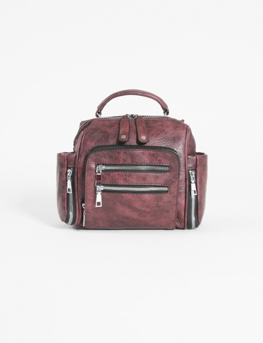 Mochila bandolera con bolsillo - bordo 