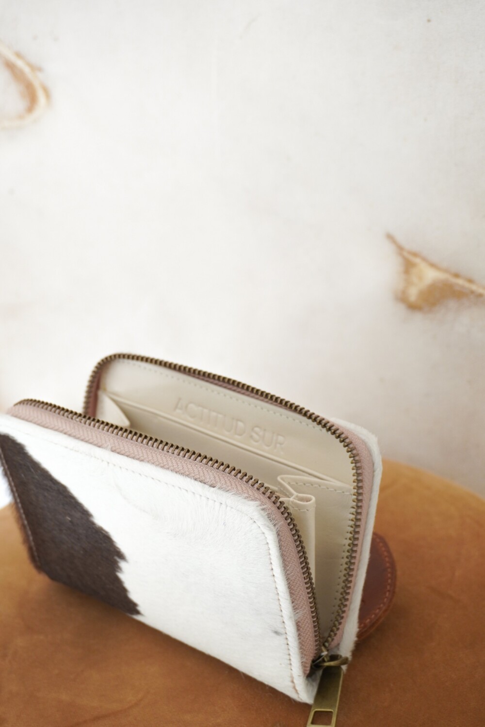 Mini Wallet Cowhide claro