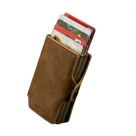 Billetera Baleine Double Kansas Golden Brown