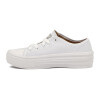 Moleca Calzado Casual Lona Acordonado Blanco