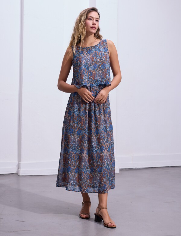 Vestido Maxi AZUL/MULTI